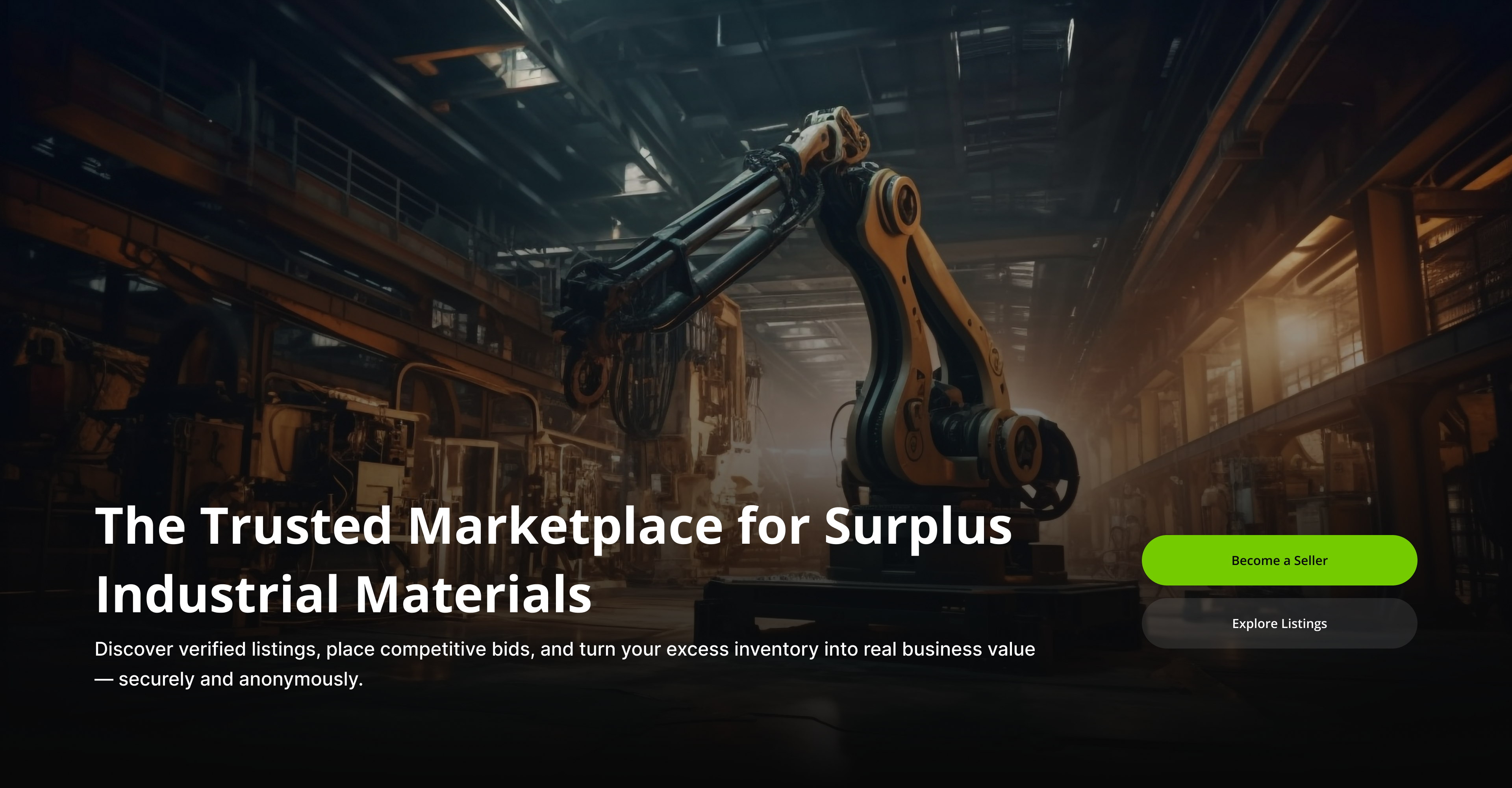 Building a Secure Marketplace for Surplus Industrial Materials